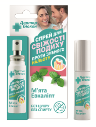 Доктор Биокон спрей д/свеж.дыхания Мята + Эвкалипт 25мл