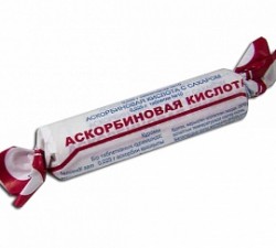 Аскорбиновая кислота таблетки по 25 мг, 10 шт. 