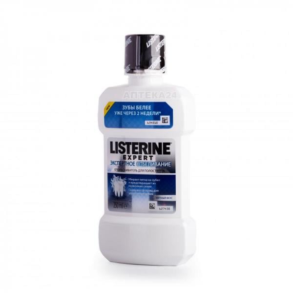 Ополаскиватель для полости рта LISTERINE Expert Экспертное Отбеливание 250 мл