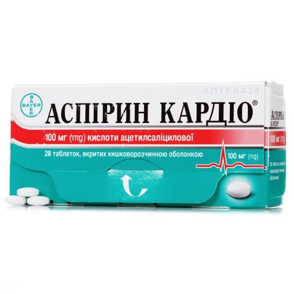 Аспирин Кардио таблетки по 100 мг, 28 шт.