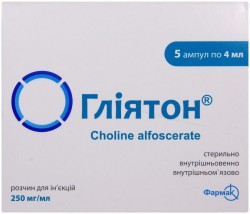 Глиятон раствор для инъекций, 250 мг/мл, по 4 мл в ампулах, 5 шт.