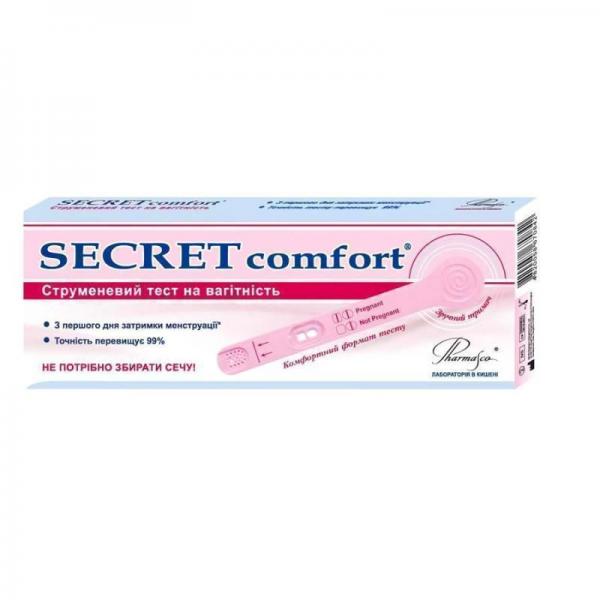 Тест струйный для определения беременности Secret Comfort