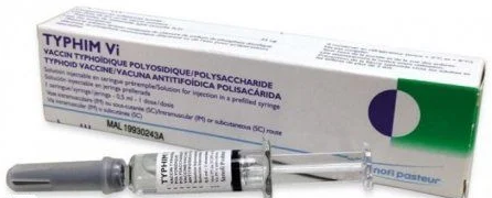 Тифим Ви вакцина для профилактики брюшного тифа полисахаридная жидкая, раствор для инъекций по 25 мкг/доза, 0,5 мл (1 доза) с иглой