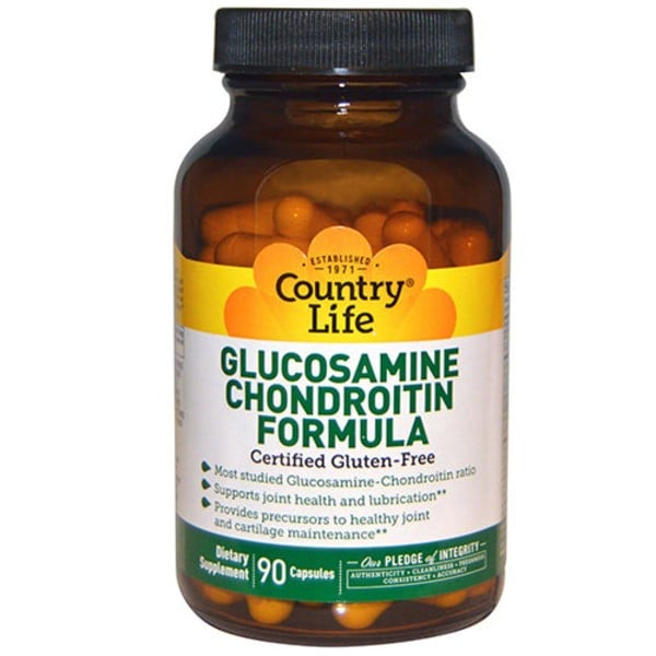 Глюкозамин Хондроитин формула диетическая добавка капсулы, 90 шт. - Country Life