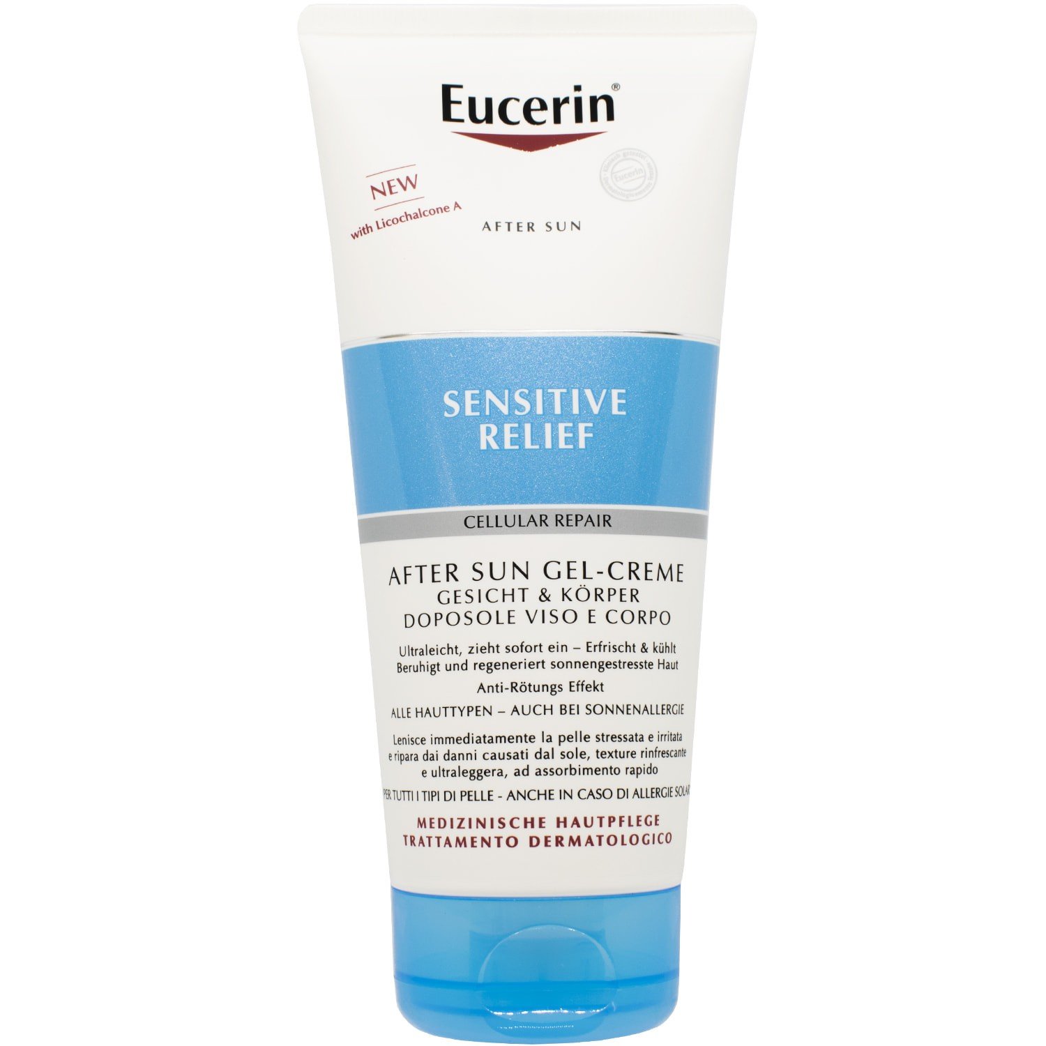 Eucerin ультралегкий гель-крем для обличчя та тіла після засмаги ...