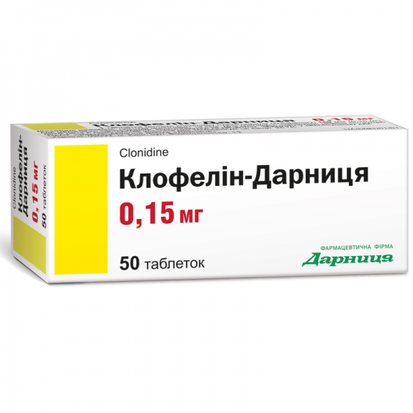 Клофелин-Дарница 0.15 мг N50 таблетки