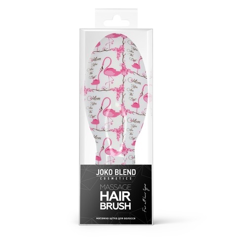 Массажная щётка для волос Exotic Flamingo Hair Brush Joko Blend, 1 шт.