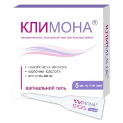 Климона гель увлажняющий негормональный вагинальный для интимной гигиены в тубах по 5 мл, 5 шт.