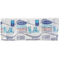 Салфетки медицинские марлевые стерильные 16х14см N5