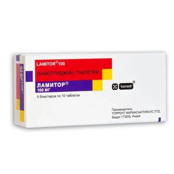 Ламитор таблетки по 100 мг, 30 шт.
