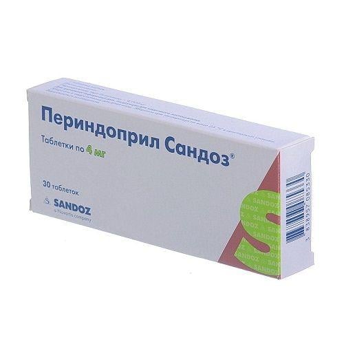 Периндоприл Сандоз 4 мг №30 таблетки
