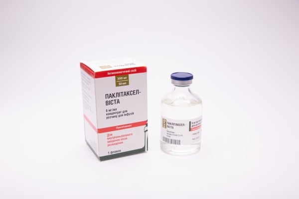 Паклитаксел-Виста концентрат для приготовления раствора для инфузий, 6 мг/мл, 50 мл (300 мг)