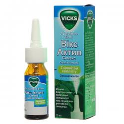 Викс Актив Синекс 0.5 мг/мл 15 мл спрей назальный