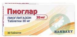 Пиоглар 30 мг N30 таблетки