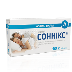 Сонникс таблетки от бессонницы по 15 мг, 30 шт.