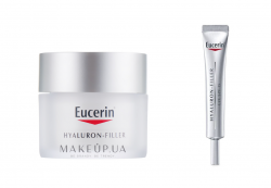 Eucerin Гиалурон-Филлер крем для кожи вокруг глаз SPF15 15 мл, 1 шт. + Гиалурон-Филлер дневной крем для всех типов кожи SPF30 50 мл, 1 шт.