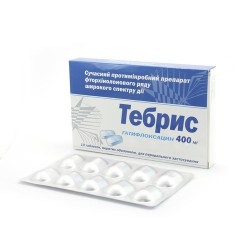 Тебрис таблетки по 400 мг, 10 шт.