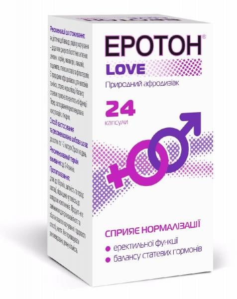 Эротон Лав (Love) 400 мг N24 капсулы