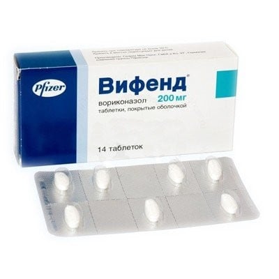 Вифенд таблетки покрытые оболочкой по 200 мг, 14 шт.