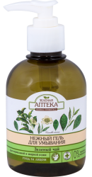 Зеленая Аптека нежный гель для умывания с дозатором "Зеленый чай", 270 мл 