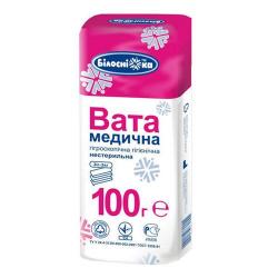Вата медицинская нестерильная 100 г ролик Белоснежка