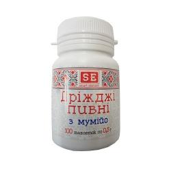 Дрожжи пивные с мумие таблетки №100 