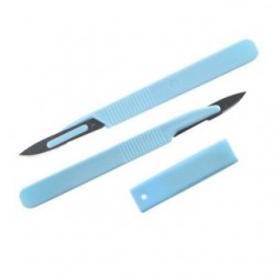 Лезвие с ручкой (скальпель одноразовый стерильный)  Волес, размер 15, 1 шт.