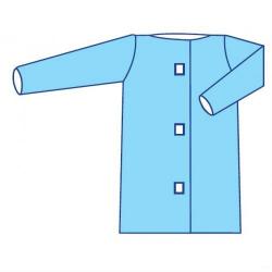 Халат медицинский стерильный размер М (46-48) 115см на липучках для посетителей