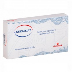 Кераворт крем в саше по 250 мг, 5%, 12 шт.