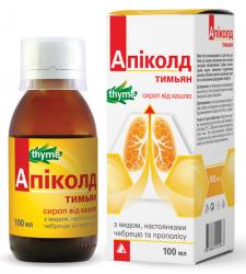 Апиколд тимьян сироп от кашля 100 мл 