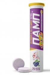 Памп таблетки шипучие для детей, 25 шт.