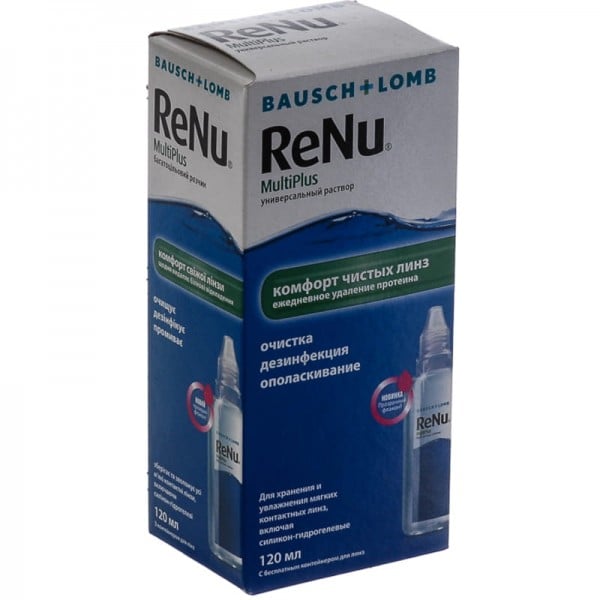 ReNu MultiPlus раствор для контактных линз, 120 мл