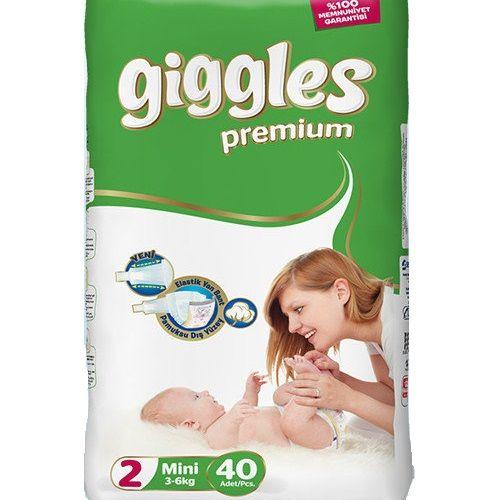 Подгузники 40 Giggles Premium Minin 3-6кг