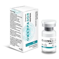 Омепразол-Фармак порошок для раствора для инфузий  по 40 мг во флаконе