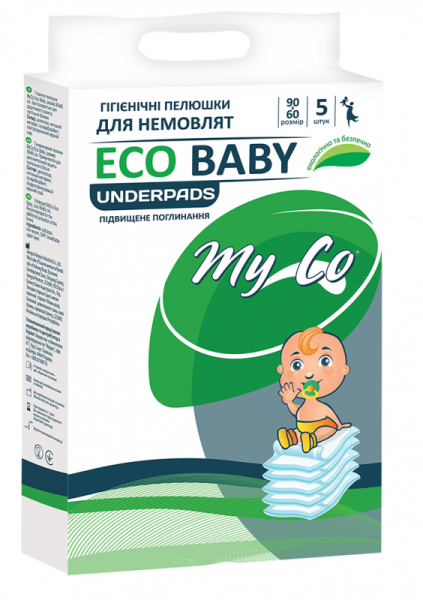 Пеленки гигиенические MyCo Eco Baby 90х60см N5