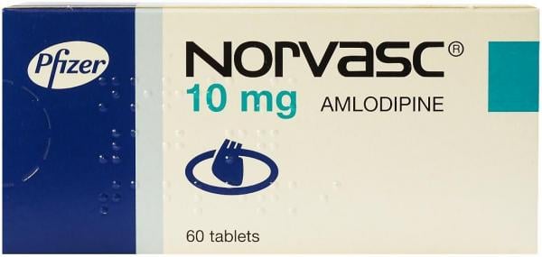Норваск 10 мг №60 таблетки