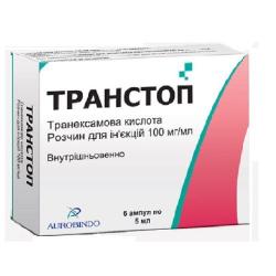 Транстоп 100мг/мл 5 мл №6 раствор