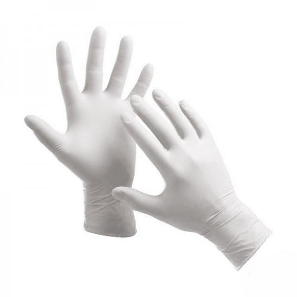 Dr.WHITE Premium перчатки латексные смотровые нестерильные неприпудренные размер L