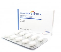 Глюкофаж XR таблетки по 1000 мг, 30 шт.