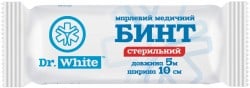 Бинт Dr. White стерильный 5х10 см, 1 шт.