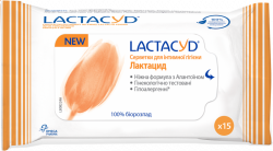Лактацид салфетки для интимной гигиены №15
