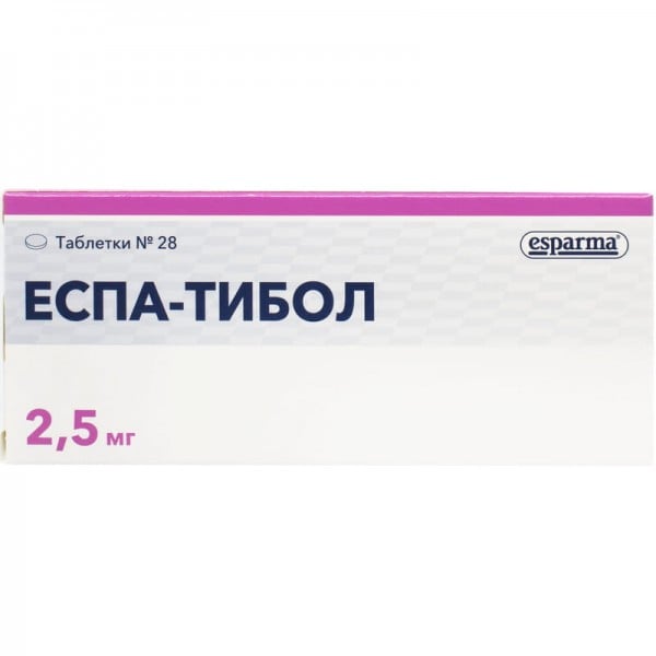 Эспа-Тибол 2,5 мг №28 таблетки