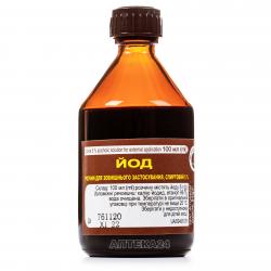 Йод раствор 5% 100 мл Фитофарм