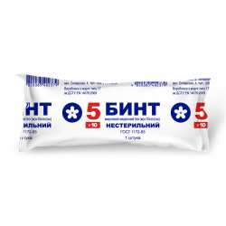 Бинт марлевый медицинский нестерильный 5х10 см - ПрАТ ФФ Віола