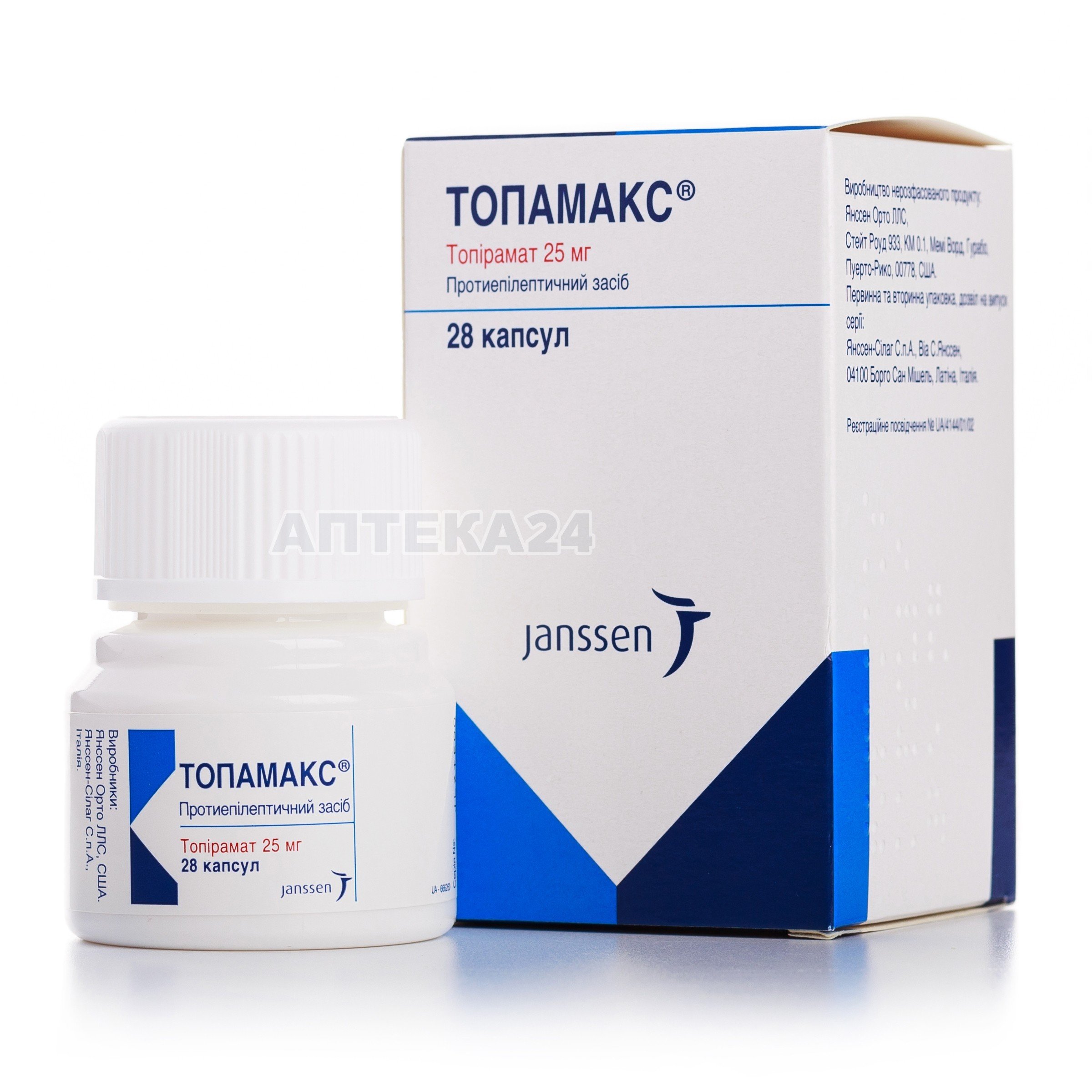 Топамакс капсули по 25 мг, 28 шт.: інструкція, ціна, відгуки, аналоги .