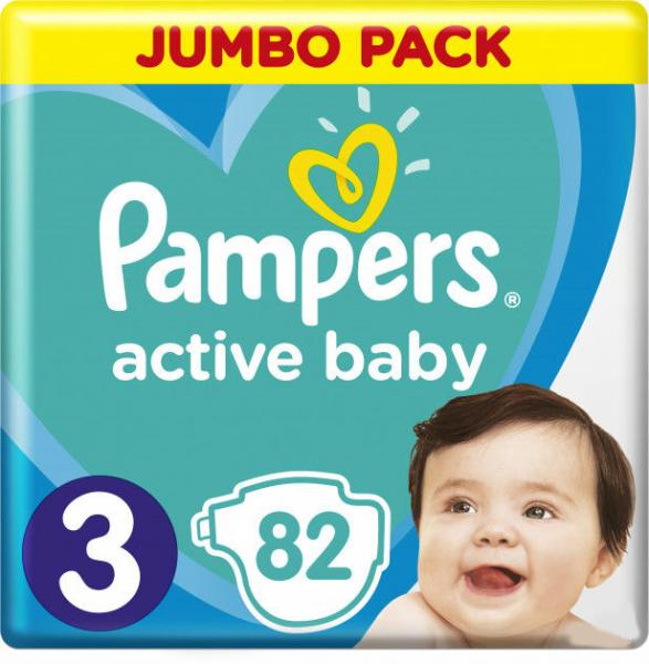 Подгузники Памперс Active Baby 6-10 кг N82