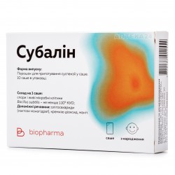 Субалин порошок для орального раствора в саше 2 г №10