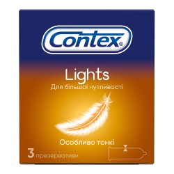 Презервативы Contex (Контекс) Lights особо тонкие, 3 шт.