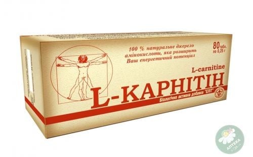 L-карнитин 0.25 г №80 таблетки - ООО "Элит-Фарм"