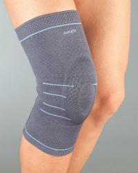 Бандаж на колено эластичный с силиконовым кольцом размер L 119 АУРАФИКС